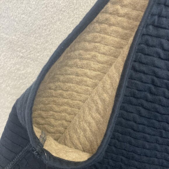 NWT Johnston & Murphy Reversible Quilted Zip Up Knit Vest Mens 3XL Navy Blue Tan - Picture 9 of 16